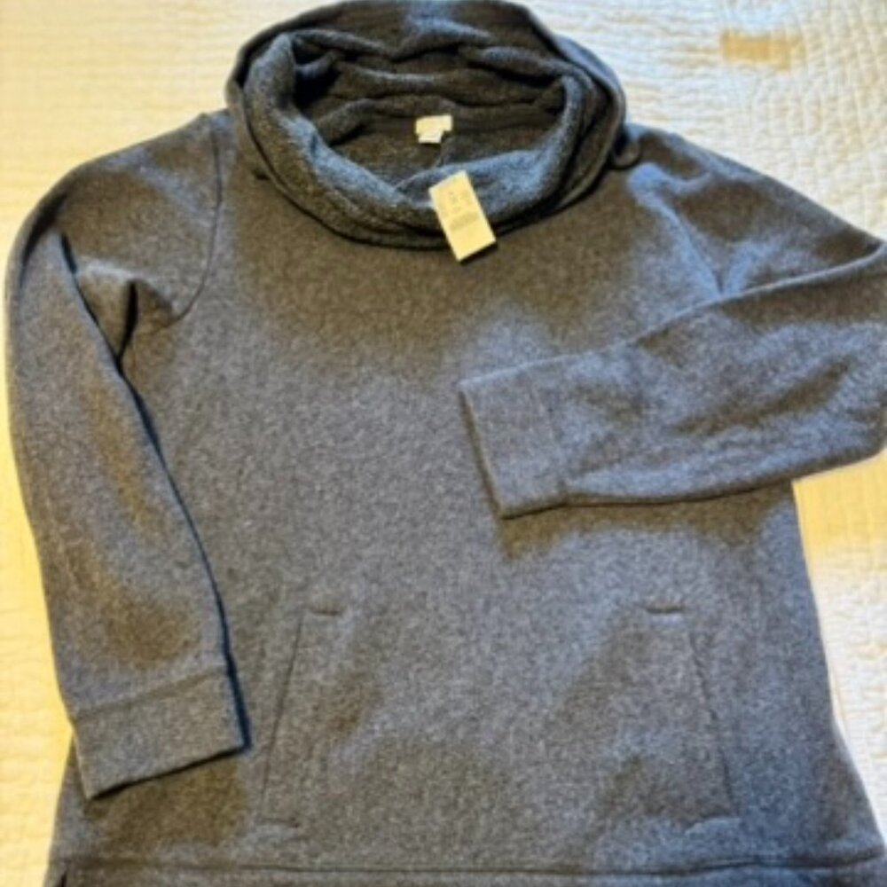 J.Crew Factory Funnel-Neck Pullover Sweatshirt Size XXL NWT